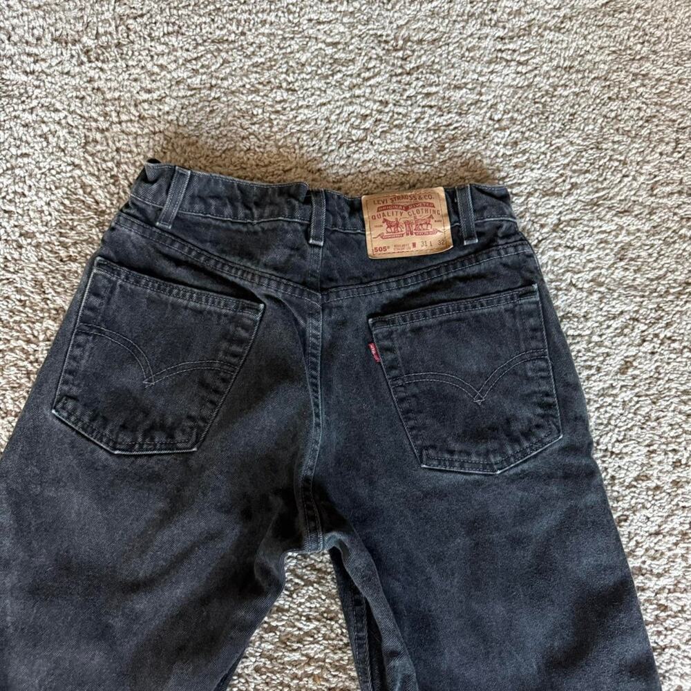 Vintage 90s levis 505 black - Picture 5 of 5